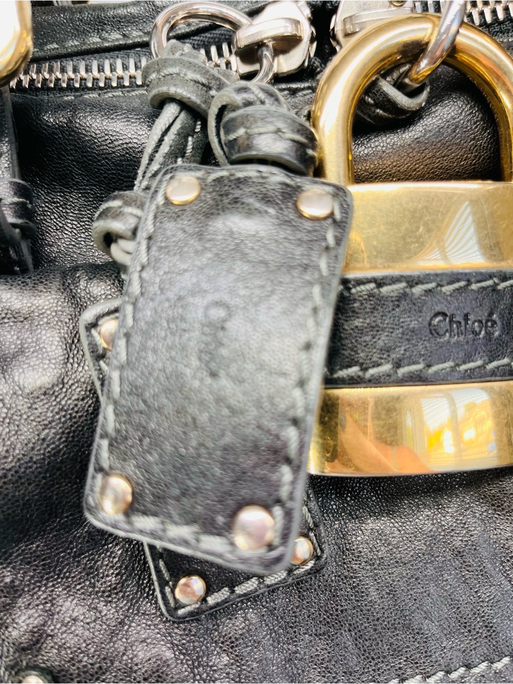 Chloe Black Leather medium Paddington Capsule satchel - Picture 5 of 16